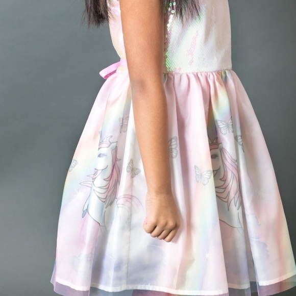SEQUIN UNICORN PRINT DRESS - Picture 2 of 10